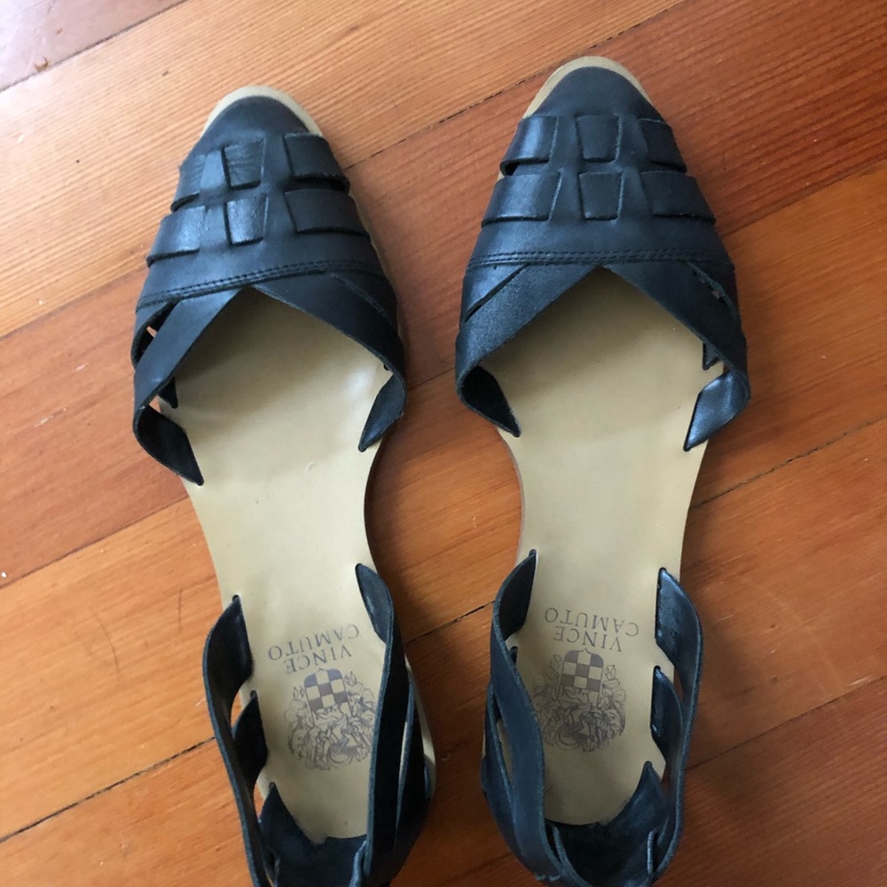 Vince Camuto Woven Leather Sandal / Flat